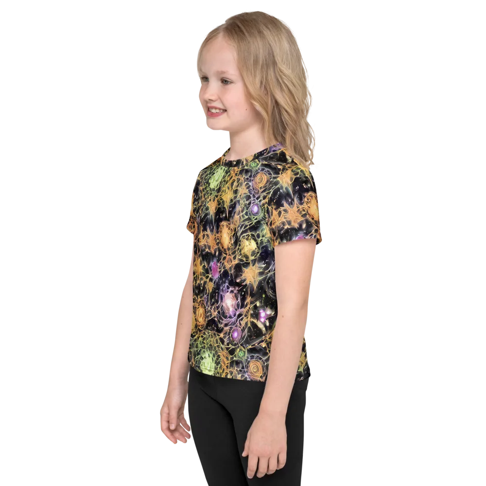 Nebula Thicket on Kids Crew Neck T-Shirt — Left