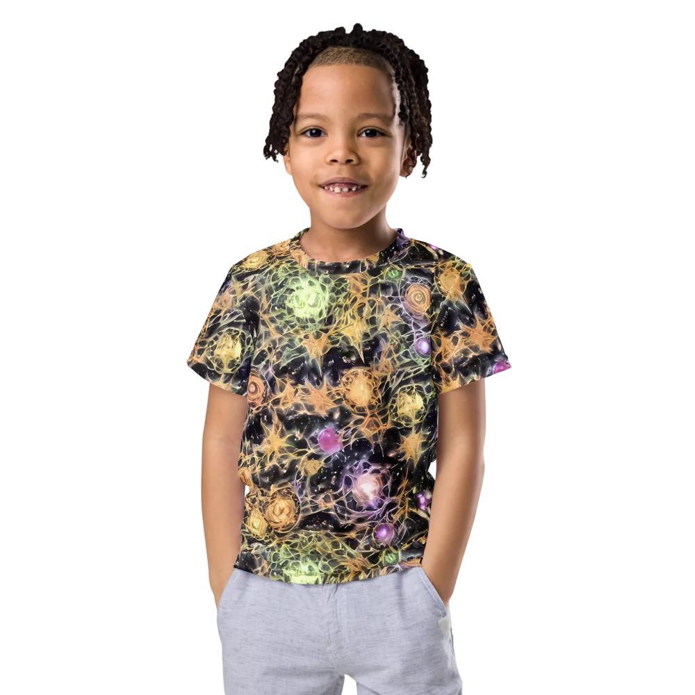 Nebula Thicket on Kids Crew Neck T-Shirt — Front