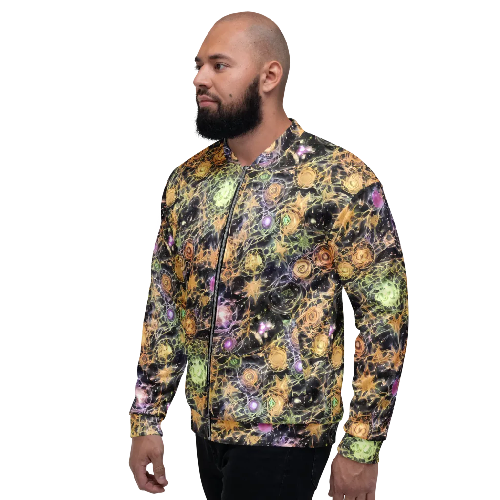 Nebula Thicket on Bomber Jacket — Left