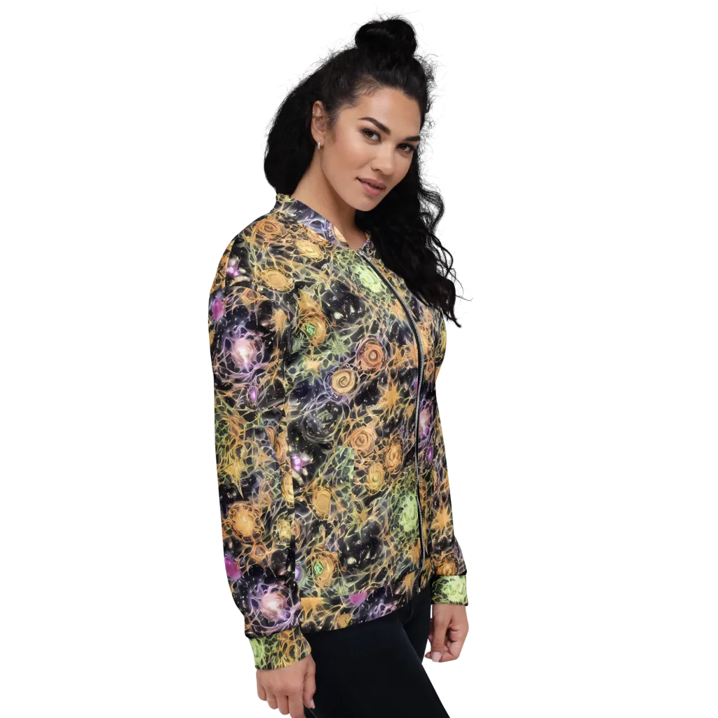 Nebula Thicket on Bomber Jacket — Right