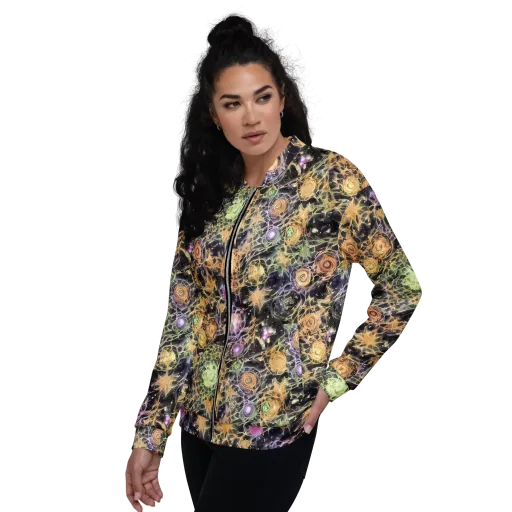 Nebula Thicket on a Bomber Jacket