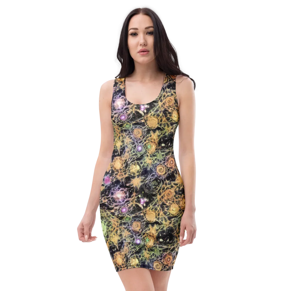 Nebula Thicket on Bodycon Dress — Front