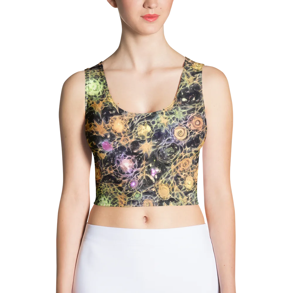 Nebula Thicket on Crop Top — Front