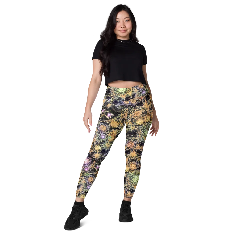 Nebula Thicket on Leggings with Pockets — Front