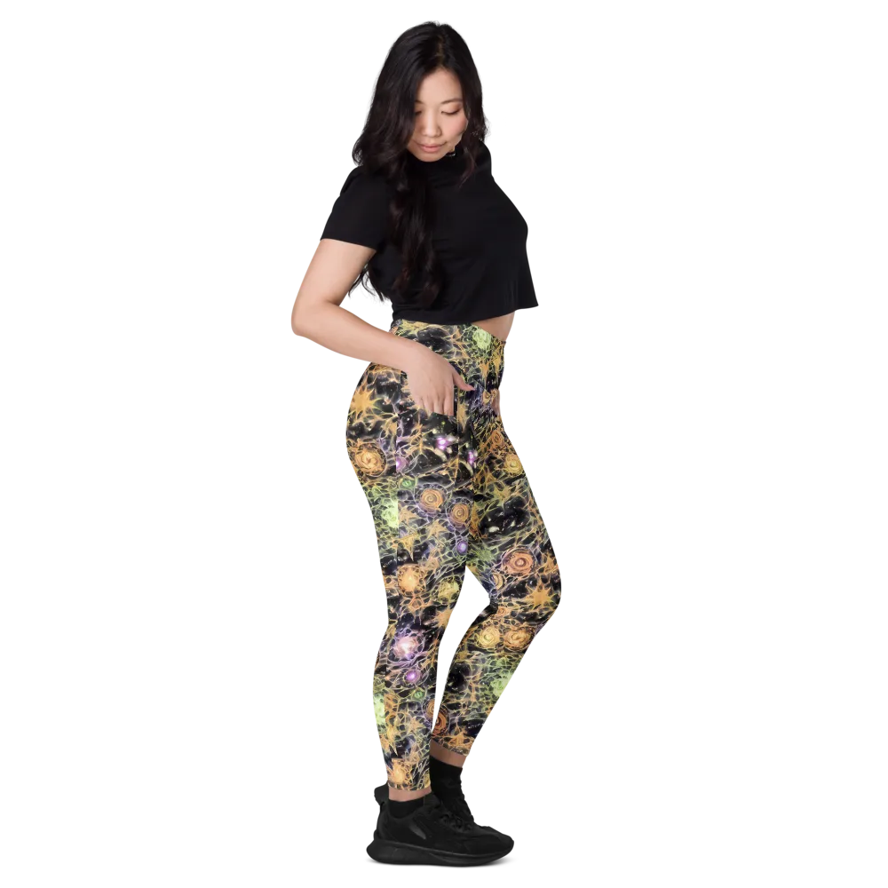 Nebula Thicket on Leggings with Pockets — Right