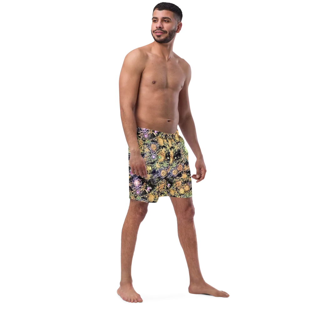 Nebula Thicket on Swim Trunks — Right Front