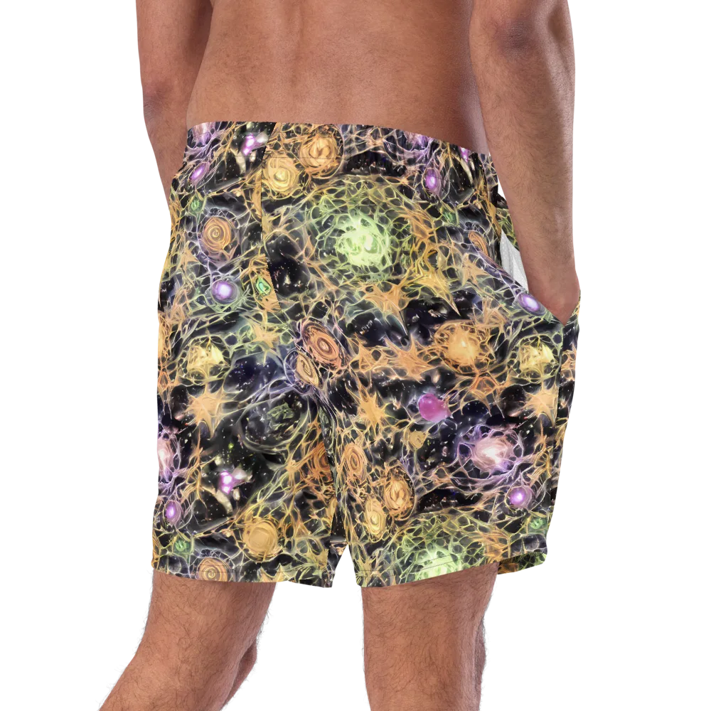 Nebula Thicket on Swim Trunks — Right Back