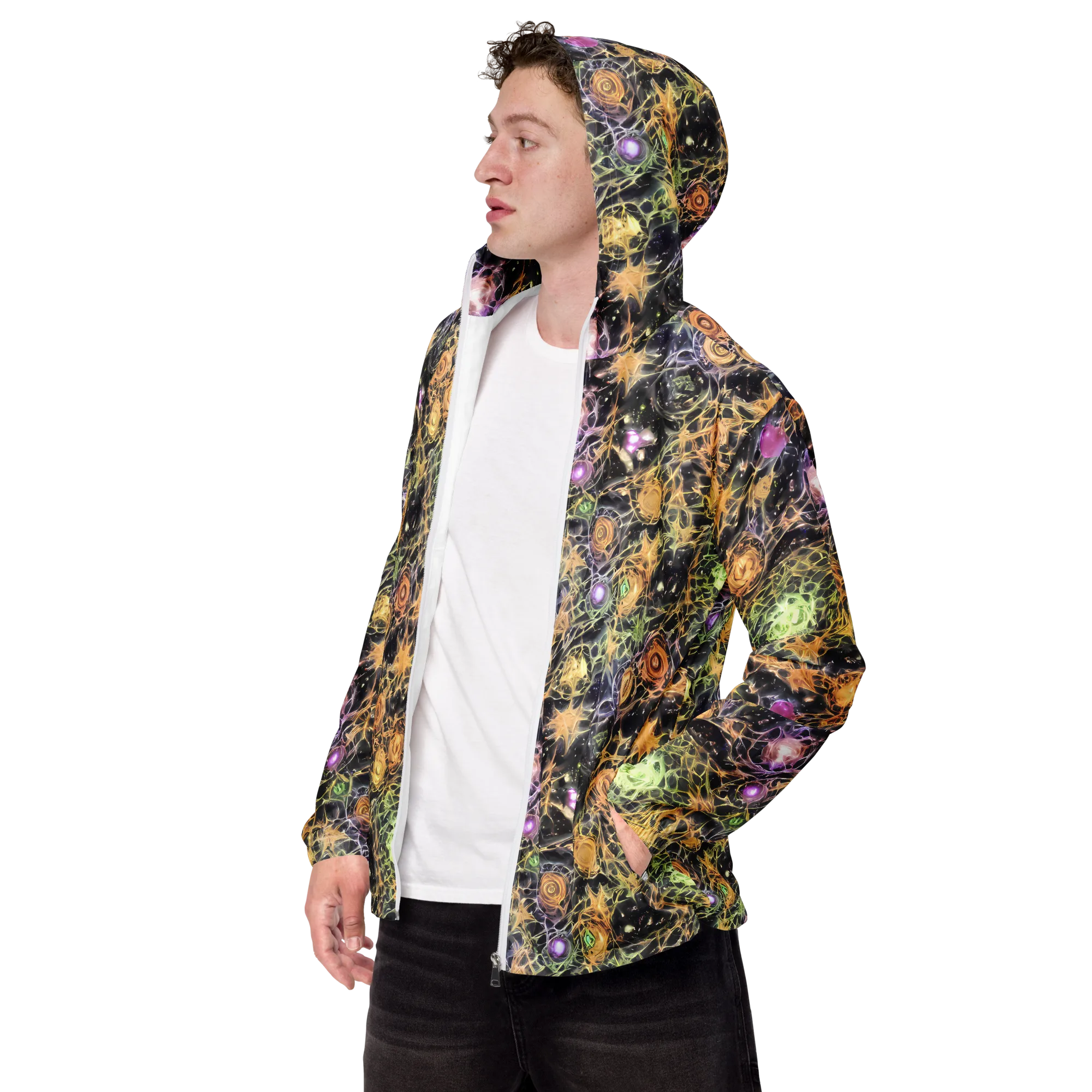 Nebula Thicket on Men's Windbreaker — Left Front