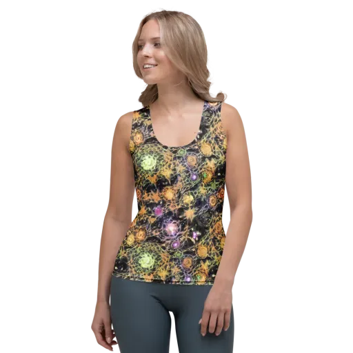 Nebula Thicket on a Women's Tank Top