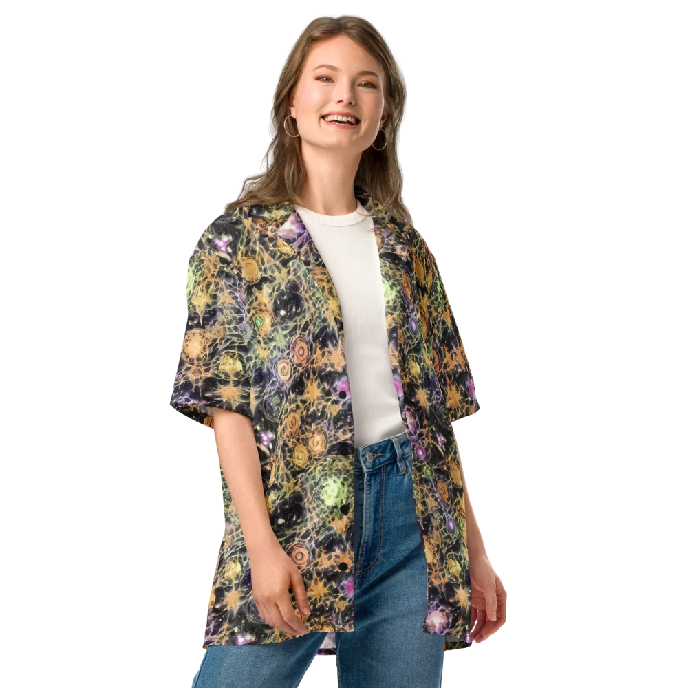 Nebula Thicket on Button Shirt — Front