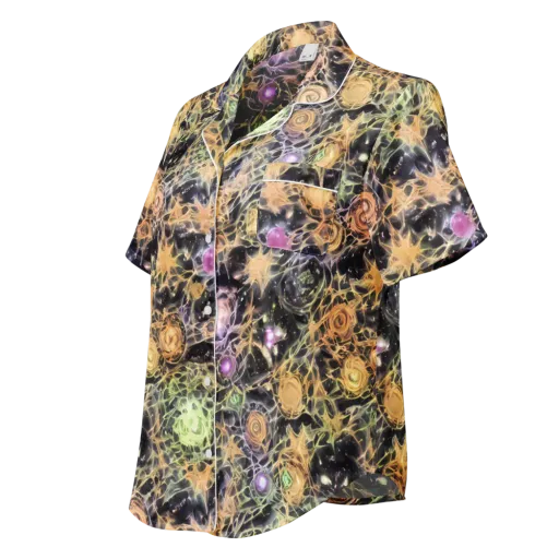 Nebula Thicket on a Women's Short Sleeve Pajama Top