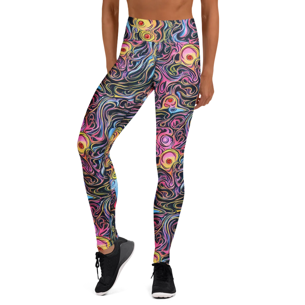 Sonic Marbles on Yoga Leggings — Front