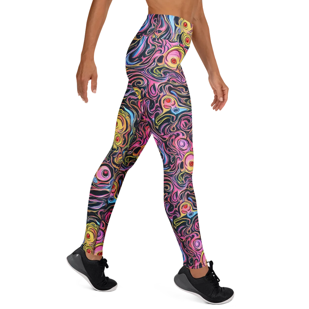 Sonic Marbles on Yoga Leggings — Right