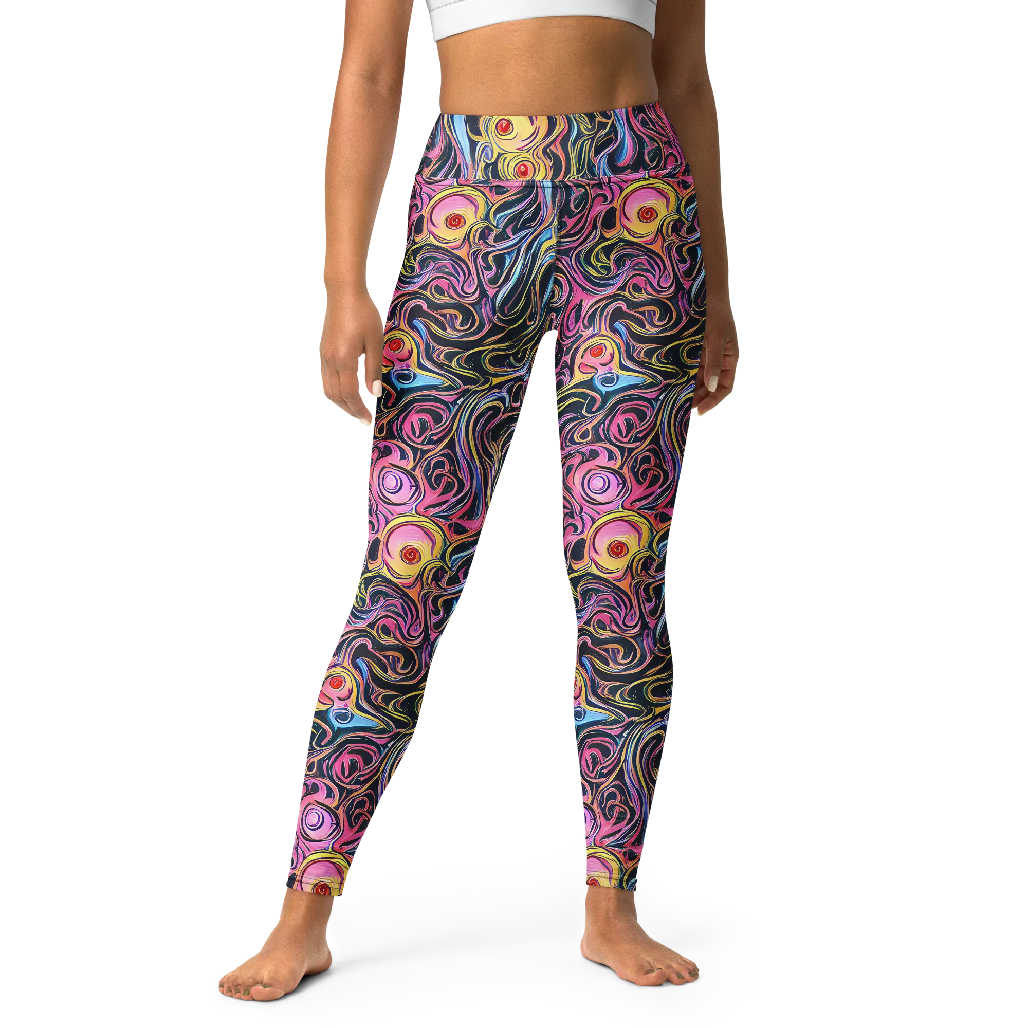 Sonic Marbles on Yoga Leggings — Front