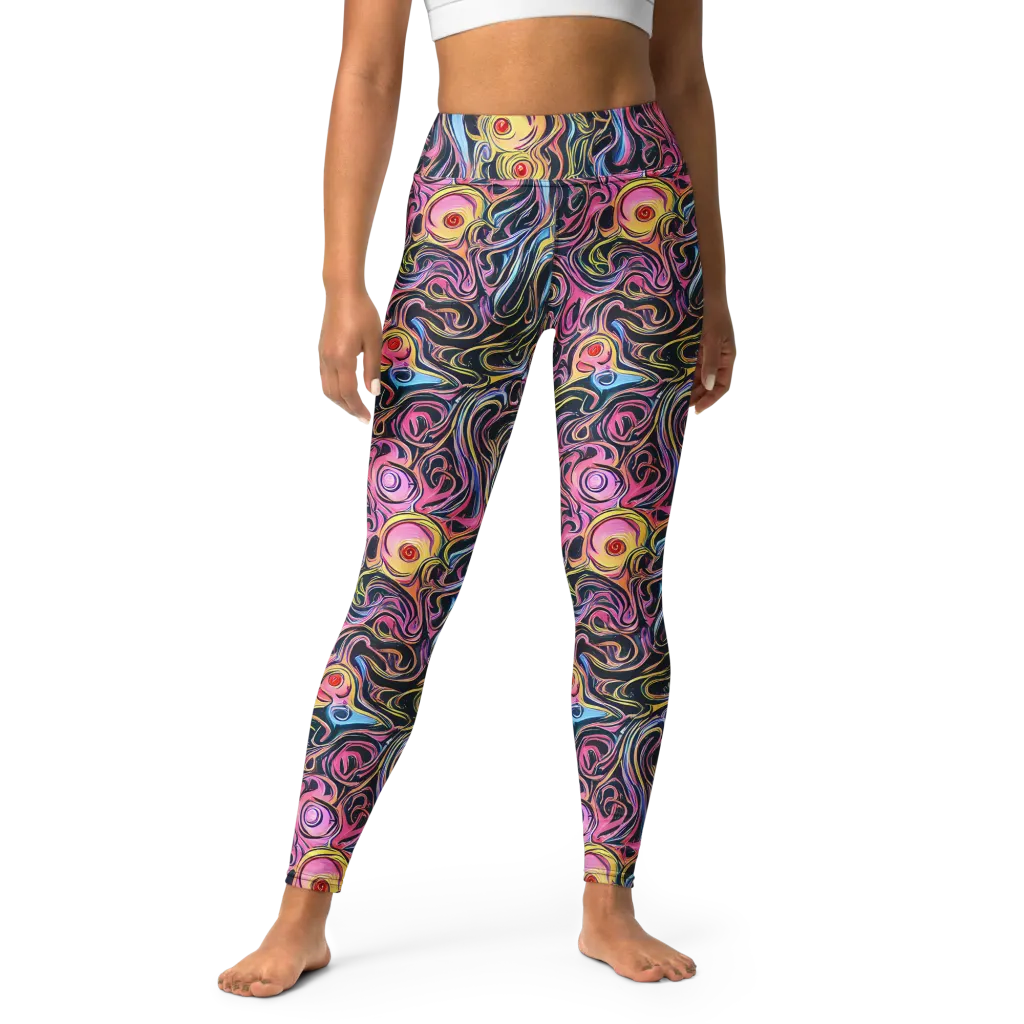 Sonic Marbles on Yoga Leggings — Front
