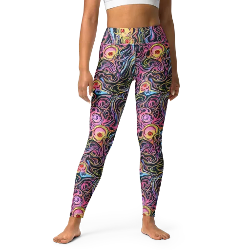 Sonic Marbles on a Yoga Leggings
