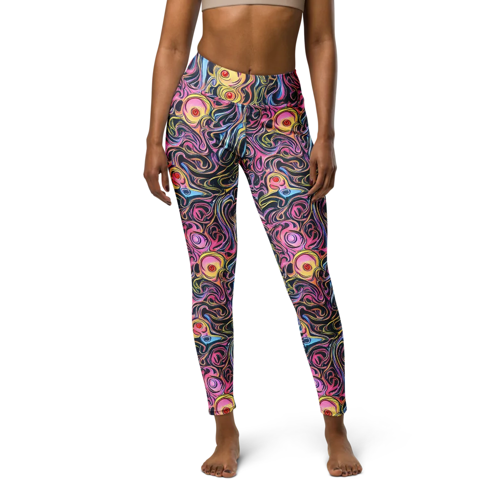 Sonic Marbles on Yoga Leggings — Front
