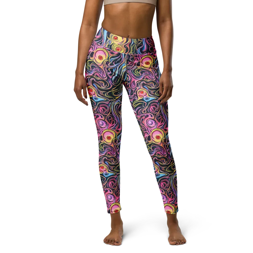 Sonic Marbles on Yoga Leggings — Front