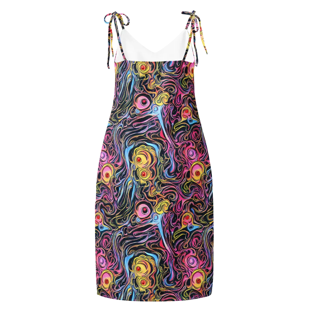 Sonic Marbles on Slip Dress — Back