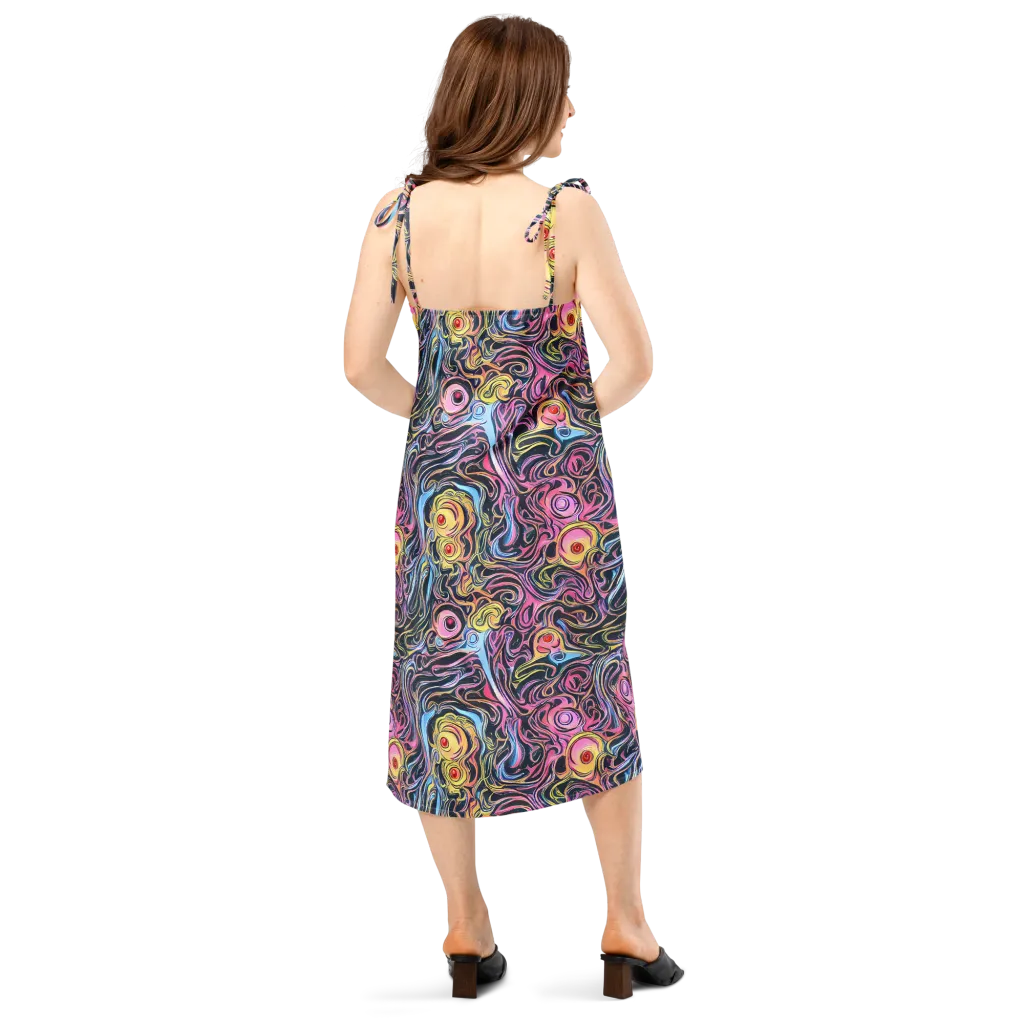 Sonic Marbles on Slip Dress — Back