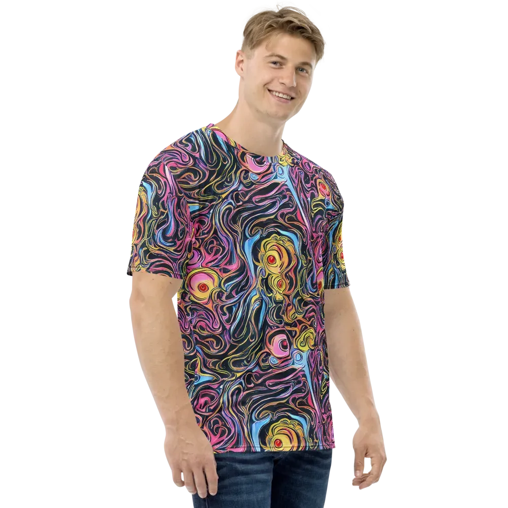 Sonic Marbles on Men's Crew Neck T-Shirt — Right
