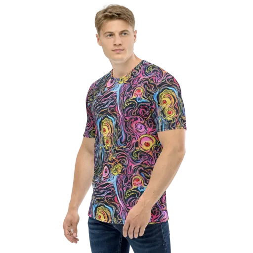 Sonic Marbles on a Men's Crew Neck T-Shirt