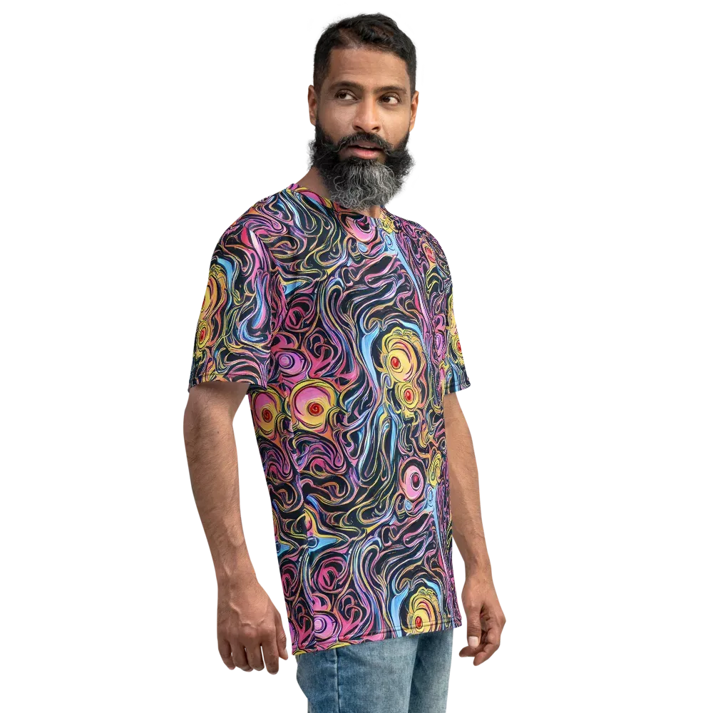 Sonic Marbles on Men's Crew Neck T-Shirt — Right
