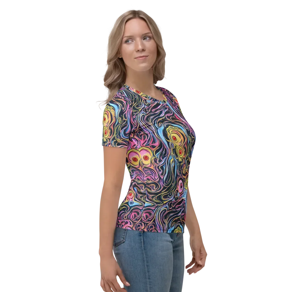 Sonic Marbles on Women's Crew Neck T-Shirt — Right