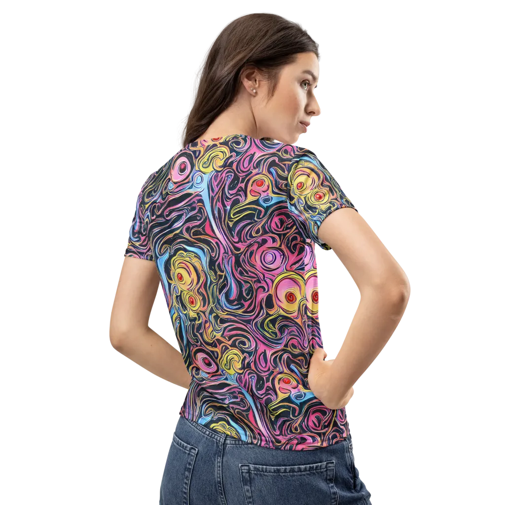 Sonic Marbles on Women's Crew Neck T-Shirt — Back
