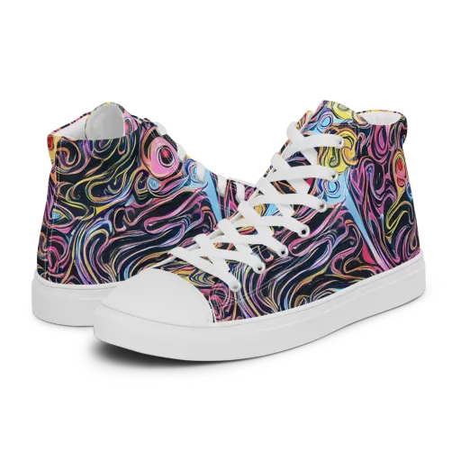 Sonic Marbles on a Women's High Top Canvas Shoes