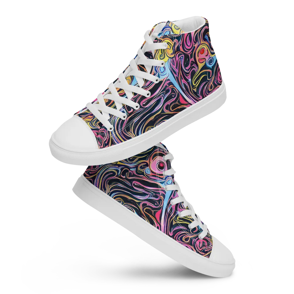Sonic Marbles on Women's High Top Canvas Shoes — Front