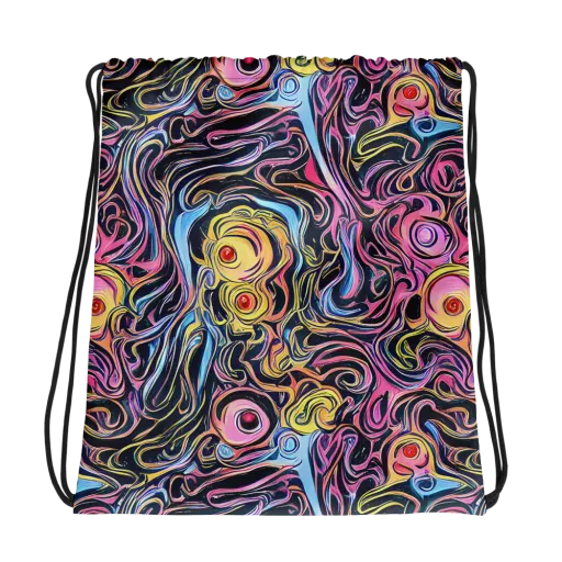 Sonic Marbles on a Drawstring Bag