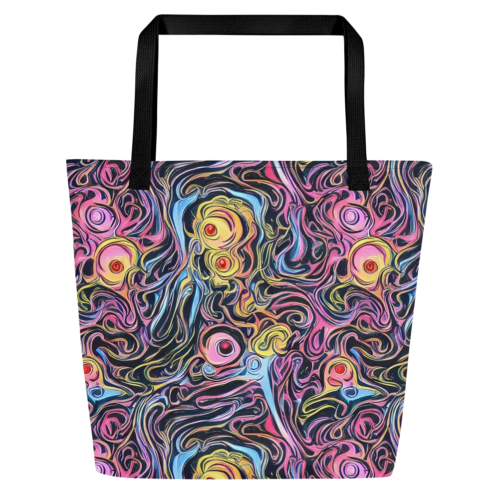 Sonic Marbles on Large Tote Bag W/ Pocket — Front