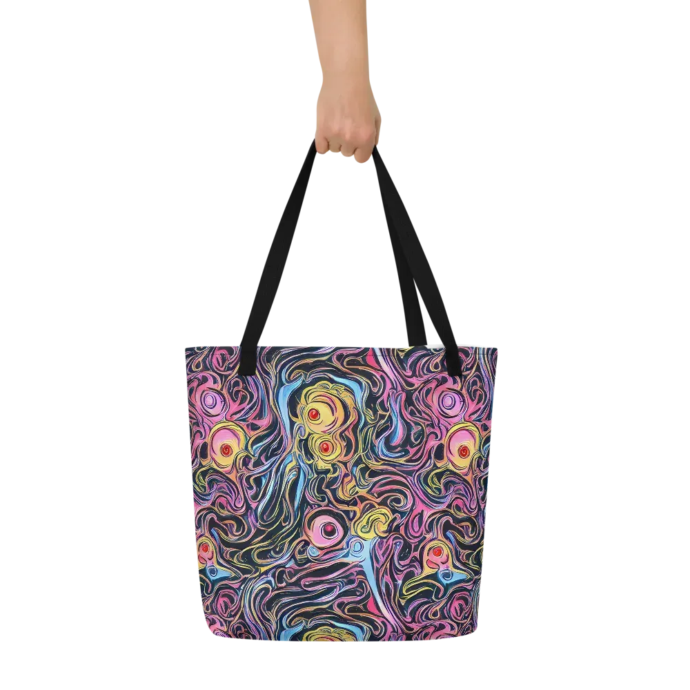 Sonic Marbles on Large Tote Bag W/ Pocket — Front