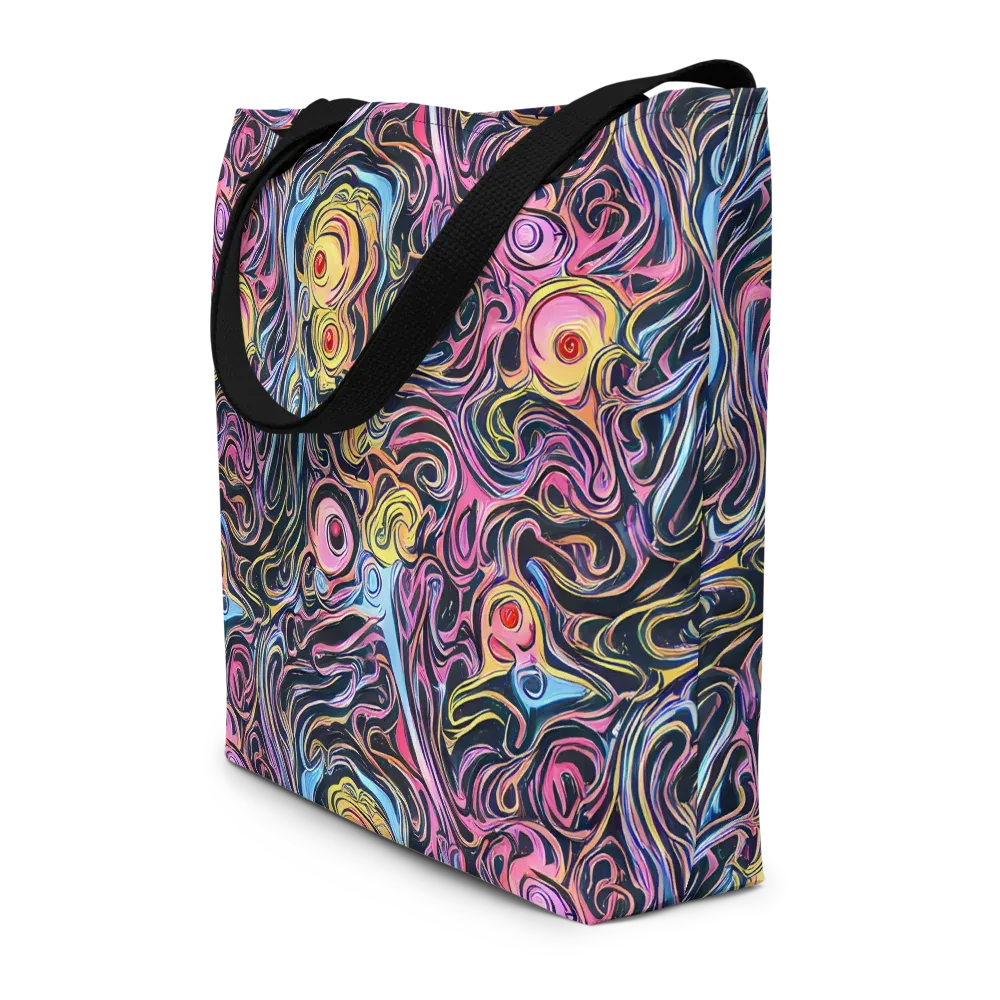Sonic Marbles on Large Tote Bag W/ Pocket — Front
