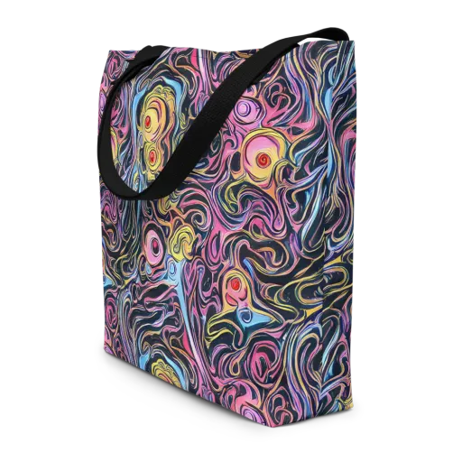 Sonic Marbles on a Large Tote Bag W/ Pocket