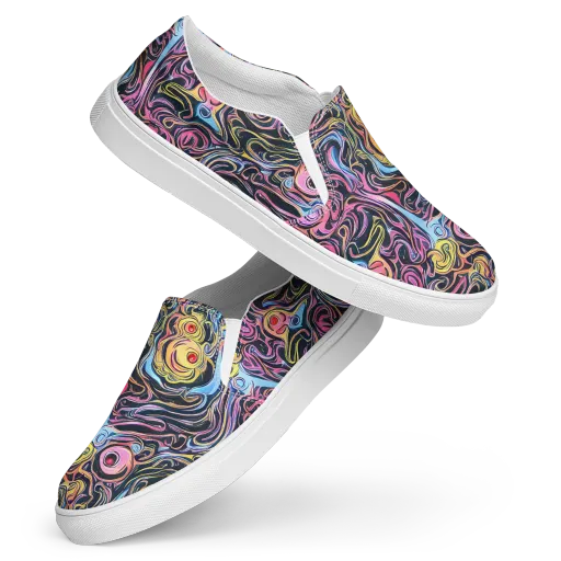 Sonic Marbles on a Women's Slip-On Canvas Shoes