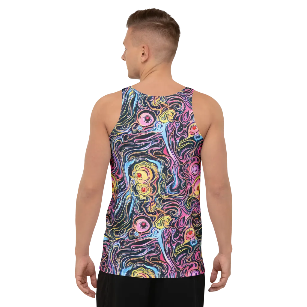 Sonic Marbles on Men's Tank Top — Back