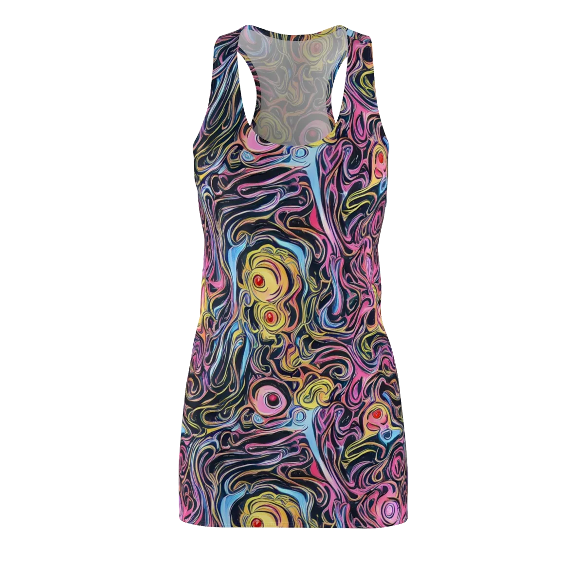 Sonic Marbles on Racerback Dress — Front