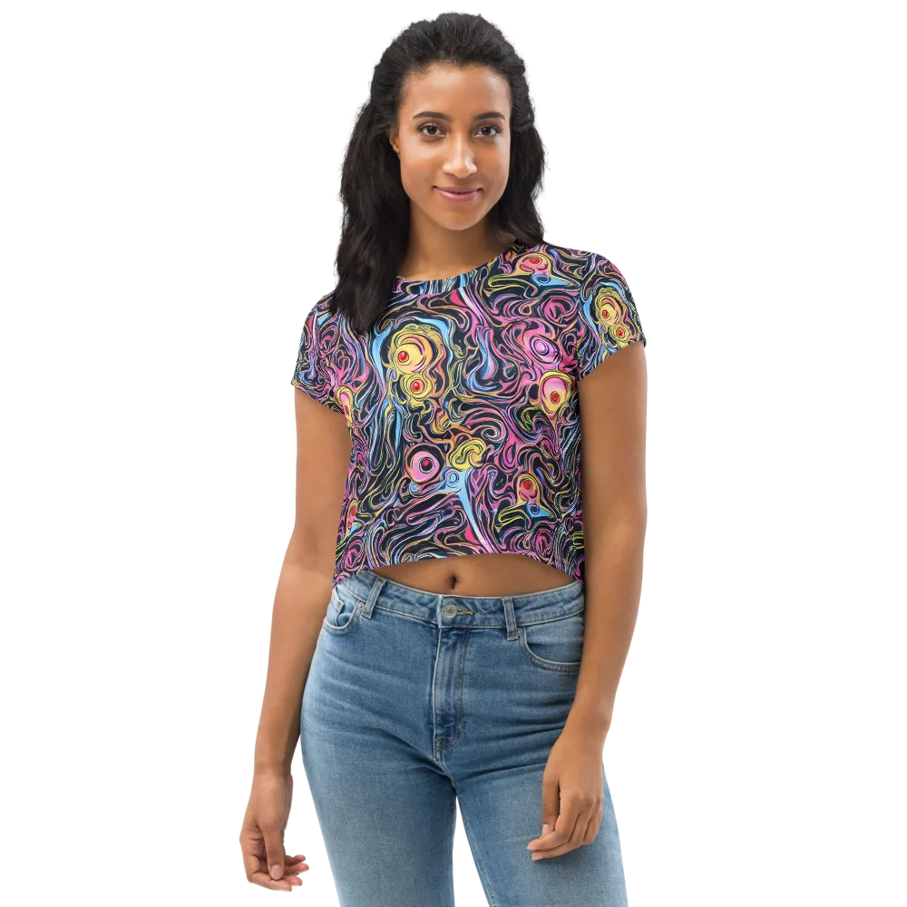 Sonic Marbles on Crop Tee — Front