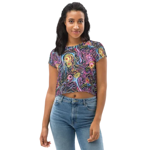 Sonic Marbles on a Crop Tee