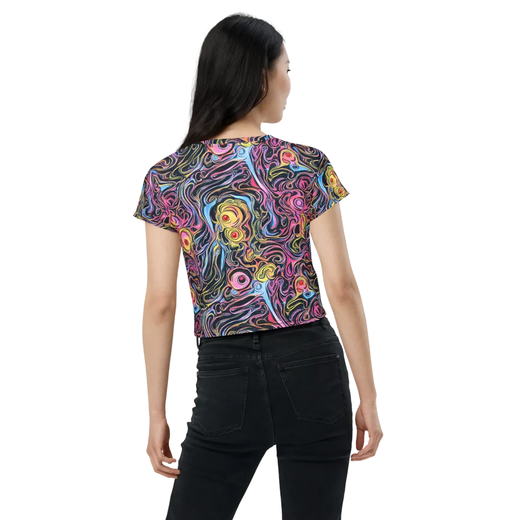 Sonic Marbles on Crop Tee — Back