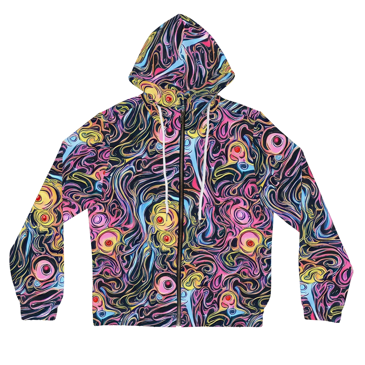 Sonic Marbles on Women's Full-Zip Hoodie — Front