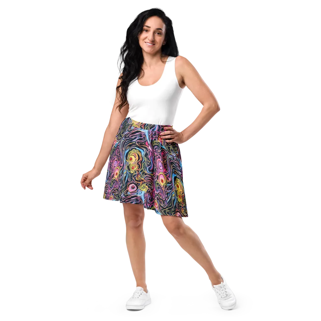 Sonic Marbles on Skater Skirt — Front