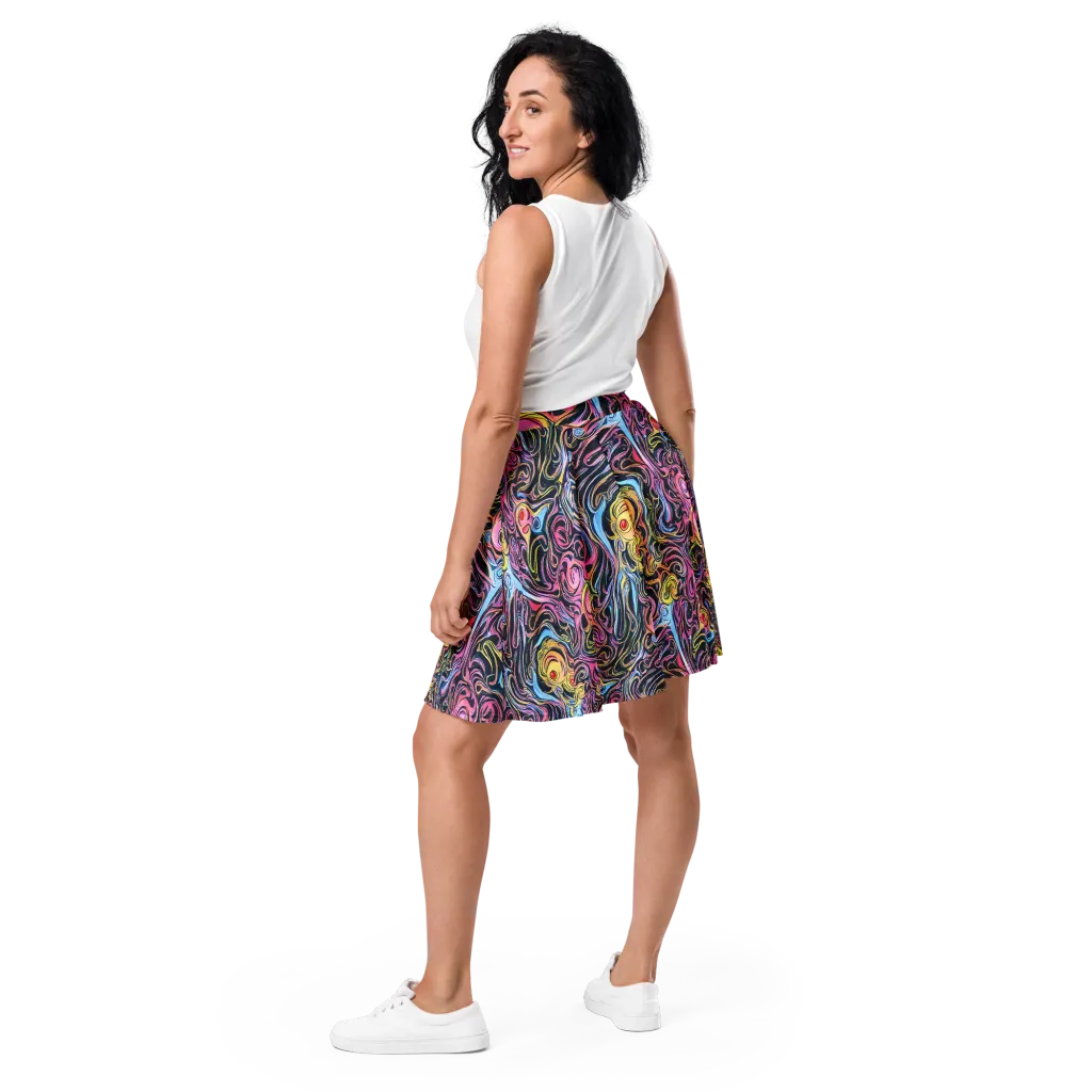 Sonic Marbles on Skater Skirt — Back