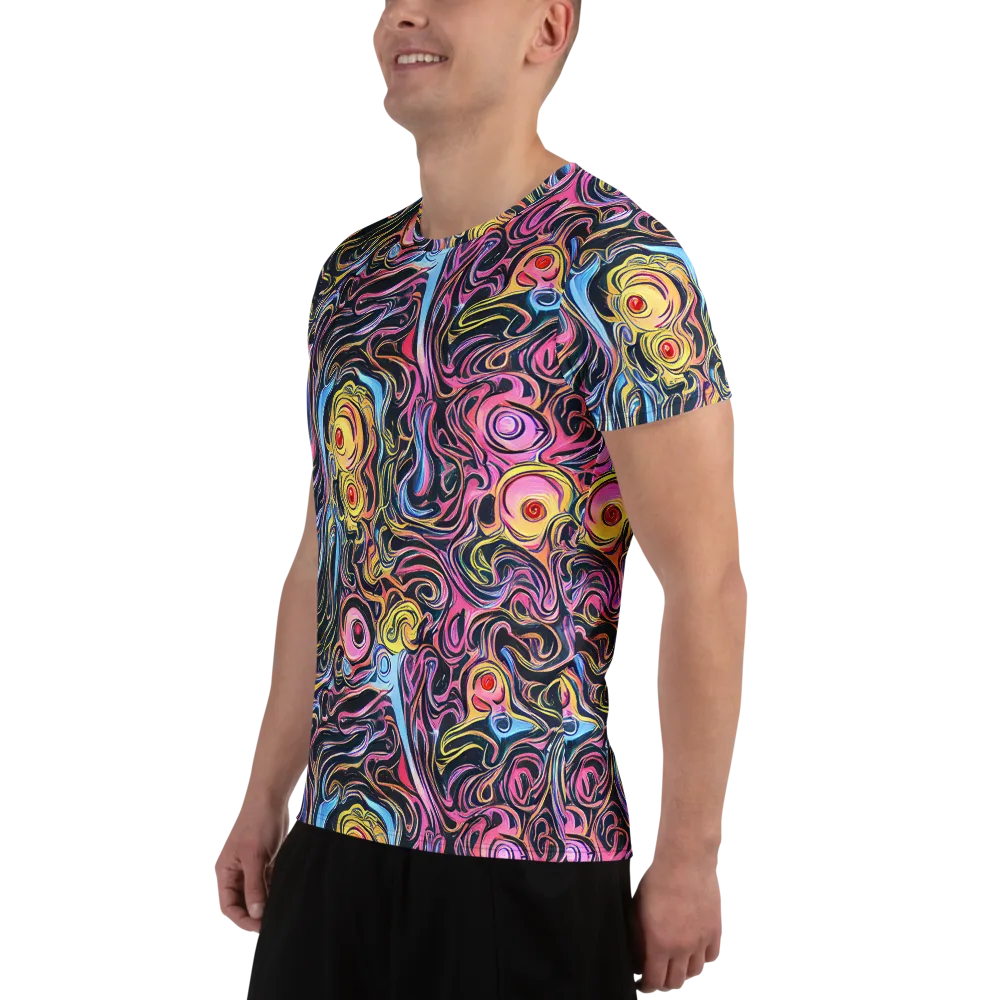 Sonic Marbles on Men's Athletic T-Shirt — Left
