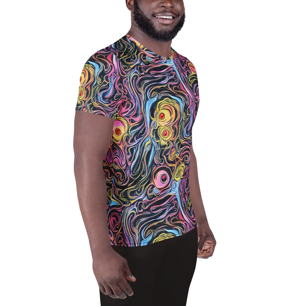 Sonic Marbles on Men's Athletic T-Shirt — Right