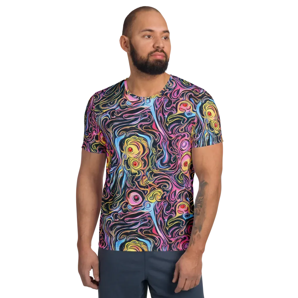 Sonic Marbles on Men's Athletic T-Shirt — Front