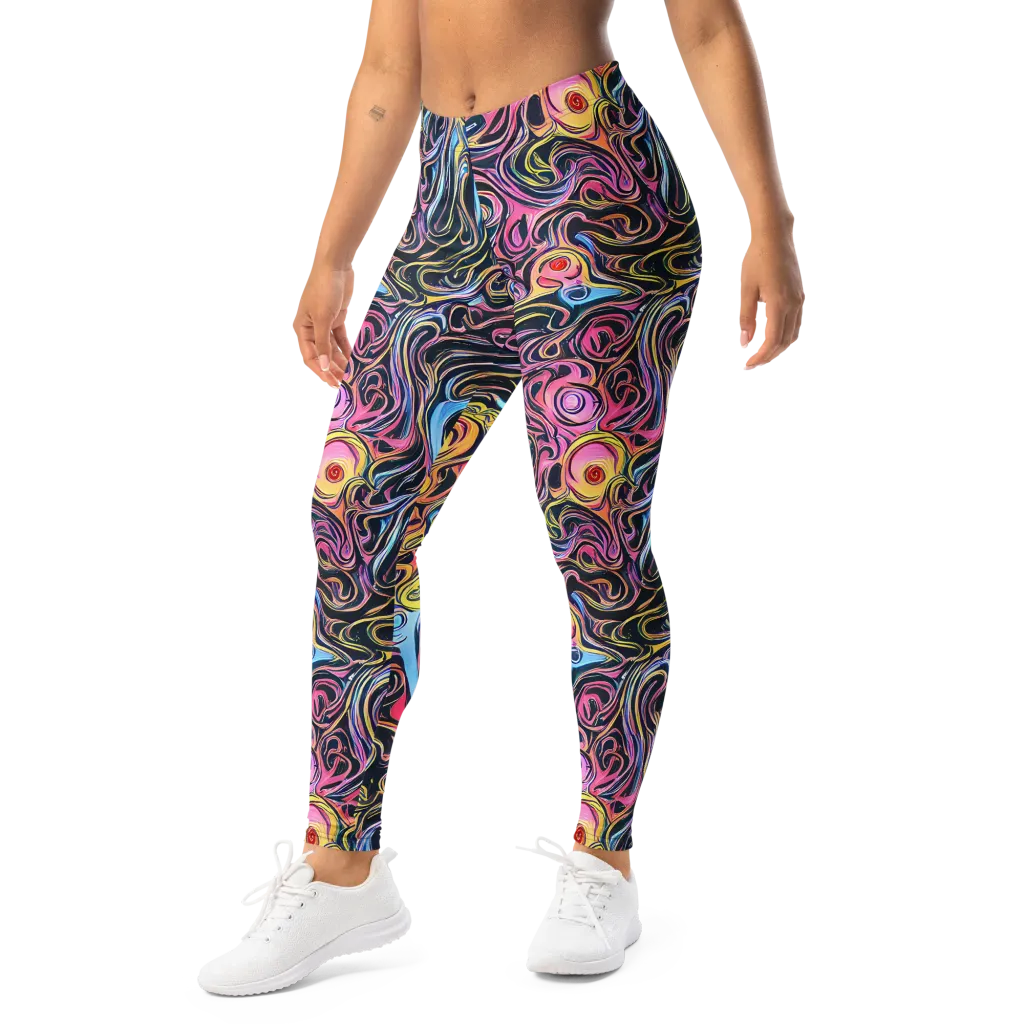 Sonic Marbles on Leggings — Left Front