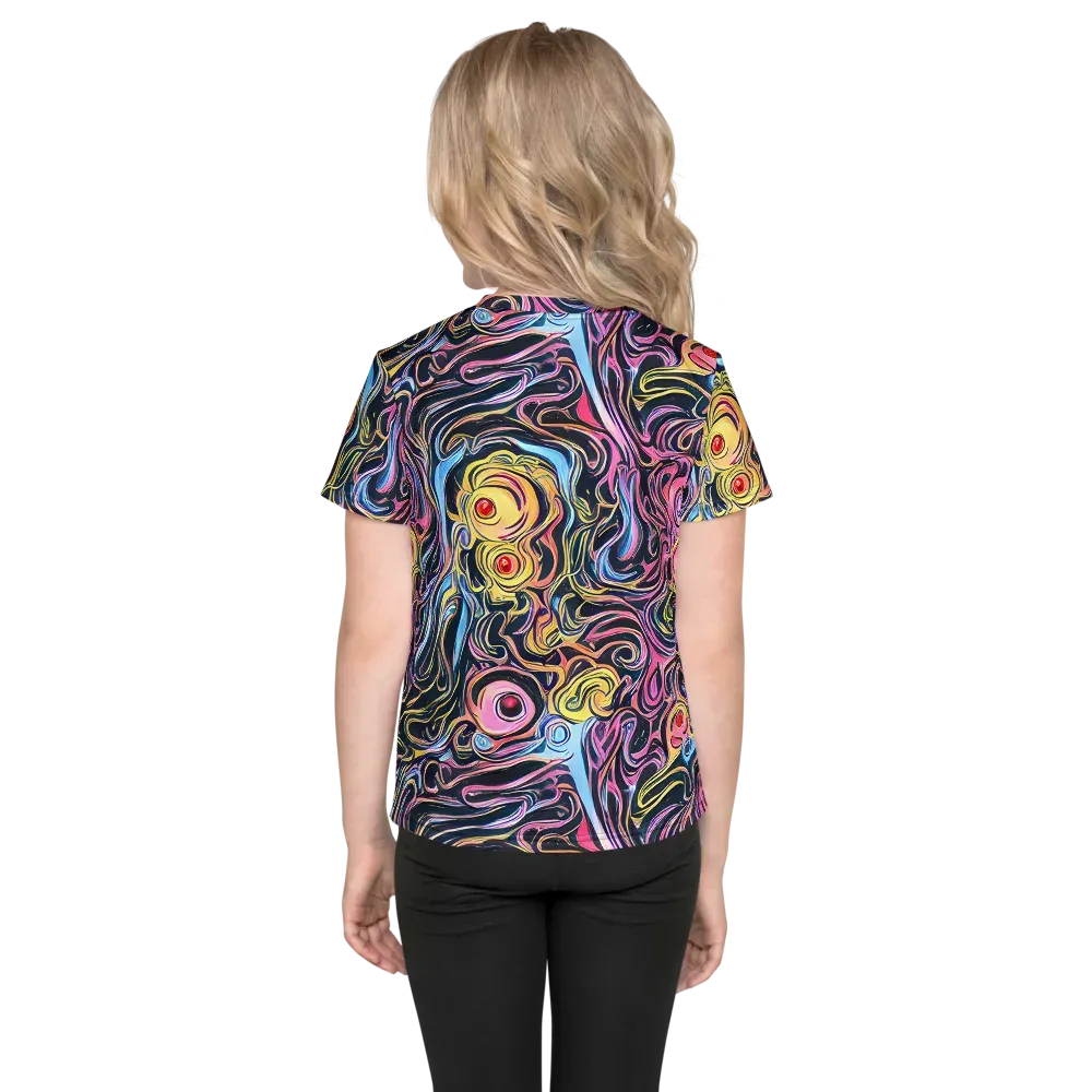Sonic Marbles on Kids Crew Neck T-Shirt — Back